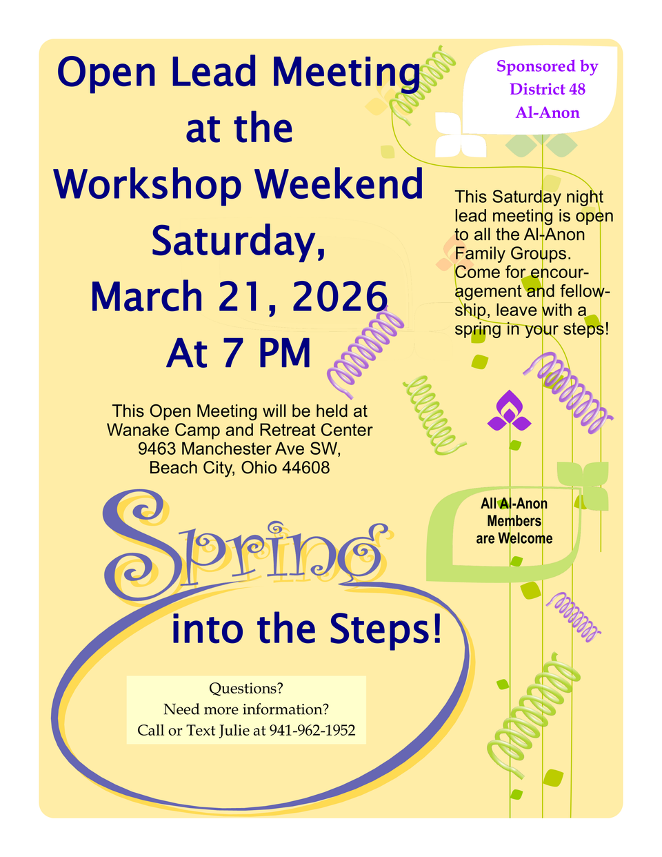 Open Lead Meeting at Workshop Weekend